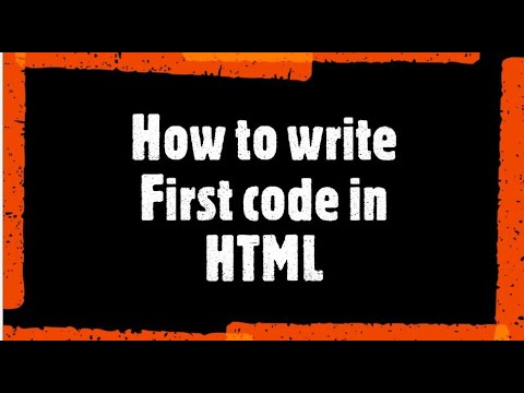 How to write Code in HTML-Web Designing - YouTube