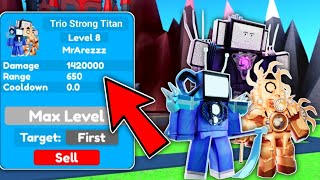 🤯OMG!🔥 USING 3 THE STRONGEST TIT4N UNIT IN ENDLESS MODE! (Roblox) Toilet Tower Defense Eps 70 Part 2