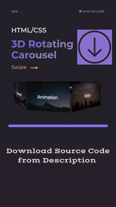 3D image Rotating carousel | with source Code - YouTube