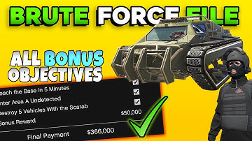 The Brute Force File All Bonus Objectives Guide (Full Stealth) in GTA Online Agents of Sabotage