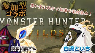【 モンハンワイルズ 参加型(概要欄必読)】（ネタバレあり）参加型モンハンワイルズ！装備の素材集めとかストーリーも進めたい！！【Vtuber 白流といち】