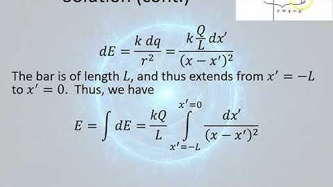 Unit 1 Video 5 - Continuous Charge Distributions 1