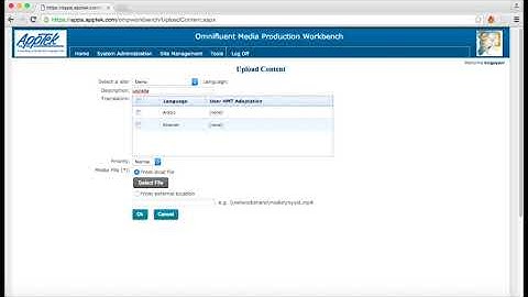 AppTek Closed Captioning Workbench | Uploading Video