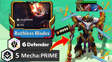 Combat Training Draven PRIME ⭐⭐⭐ Stacking AD! 6 Defender + 5 Mecha | TFT set 8 - Neo TFT