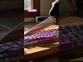 cutting glass keyboard asmr short #viral #trending #asmr #youtubeshorts