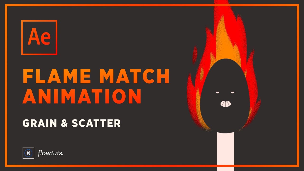 Match effect. Fire animation after Effects.