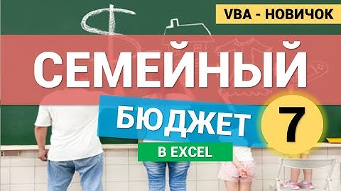 Семейный Бюджет в Excel (VBA для новичков). Проверка полей UserForm