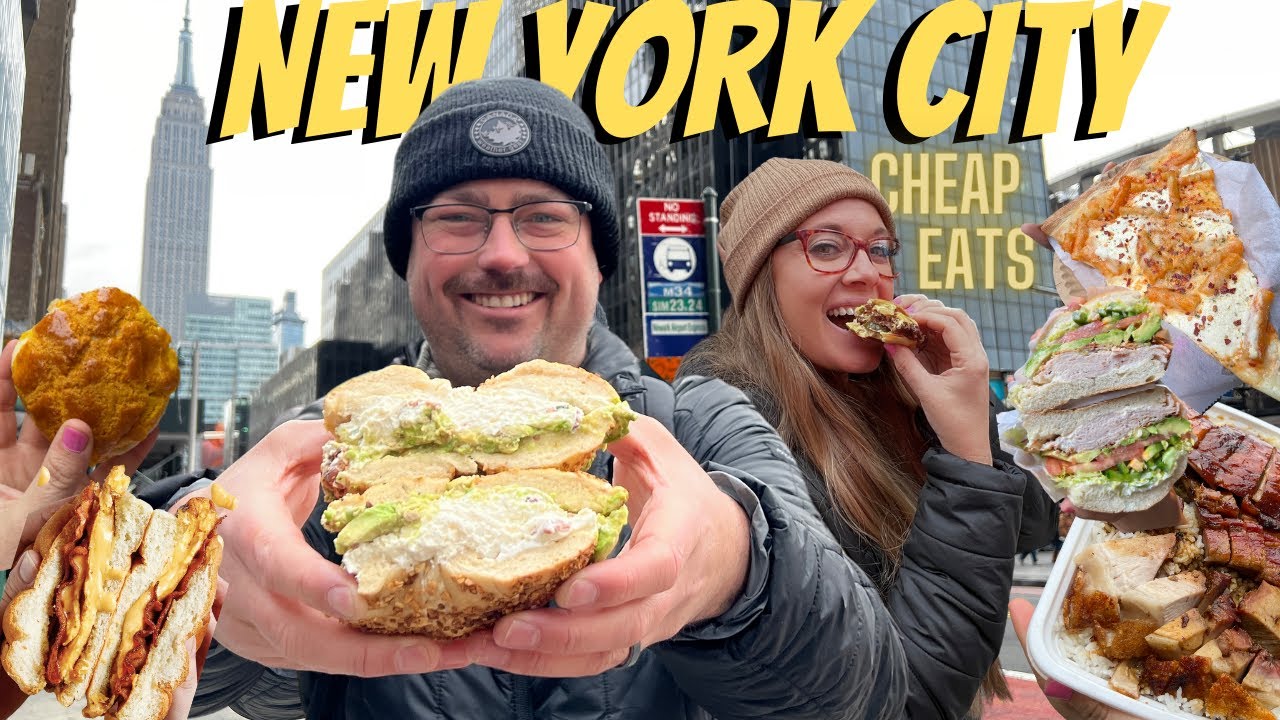 10 NEW YORK City CHEAP EATS That Can't Be Missed!! 🇺🇸