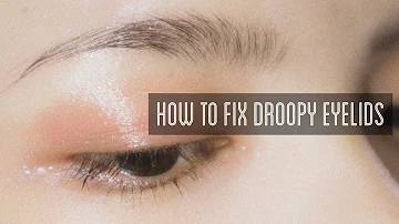 How do you fix a droopy eyelid fast?