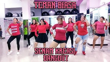 Senam Kreasi Dangdut || TEMAN BIASA ( Evie Tamala ) || Sanggar Senam Syantik