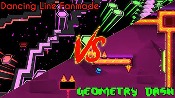 Dancing Line Fanmade VS Geometry Dash - Power Trip
