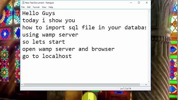 import sql file in phpmyadmin