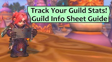 Track your Guild Stats! Set Up a Rankings and Info Sheet for your Guild