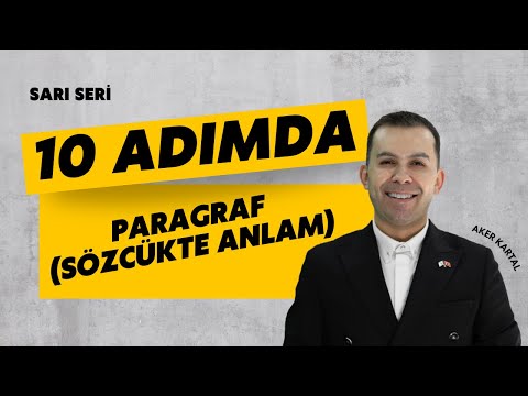 10 ADIMDA PARAGRAF (Sözcükte Anlam) SARI SERİ / Aker KARTAL
