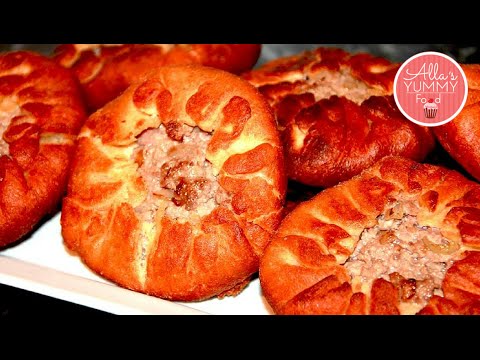 Best Belyashi (Meat Pies) Recipe - Как приготовить беляши, Беляши рецепт с мясом