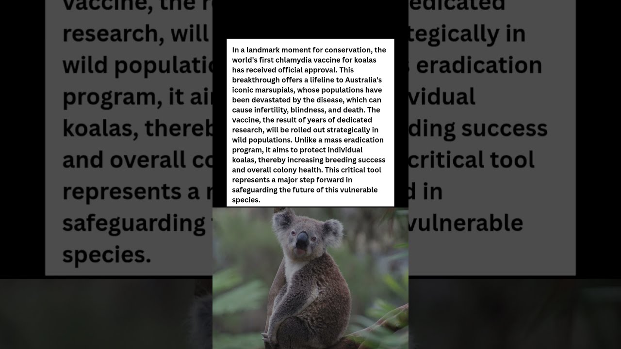 A Huge Breakthrough For Koalas Is HERE Wildlife Facts Shorts