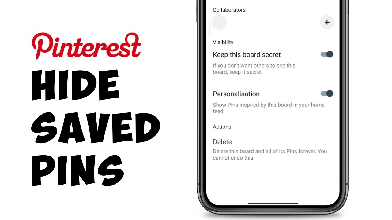 How To Hide Saved Pins On Pinterest (2023) 