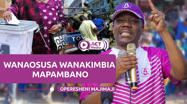 Zitto Atoa Kauli Nzito Msimamo wa Uchaguzi "Kuna Watu Wanatuambia Tususe Tusiwasikilize"