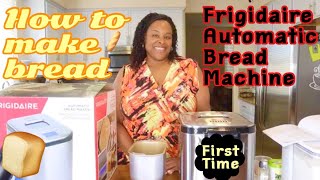 How To Make Bread 🍞 In The Frigidaire Bread Maker (First Time )