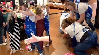 Bath & Body Works Employees Brawl With Karen Who Refuses to Leave