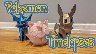 🔥 Mesmerizing Pokemon 3D Printing Timelapses! 🌈 | #pokemon #3dprinting #timelapsemagic #lowpolyart