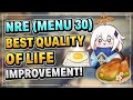 NRE (Menu 30) Recipe and Usage Guide (BEST GADGET EVER EXISTED!) | Genshin Impact New Food Pouch