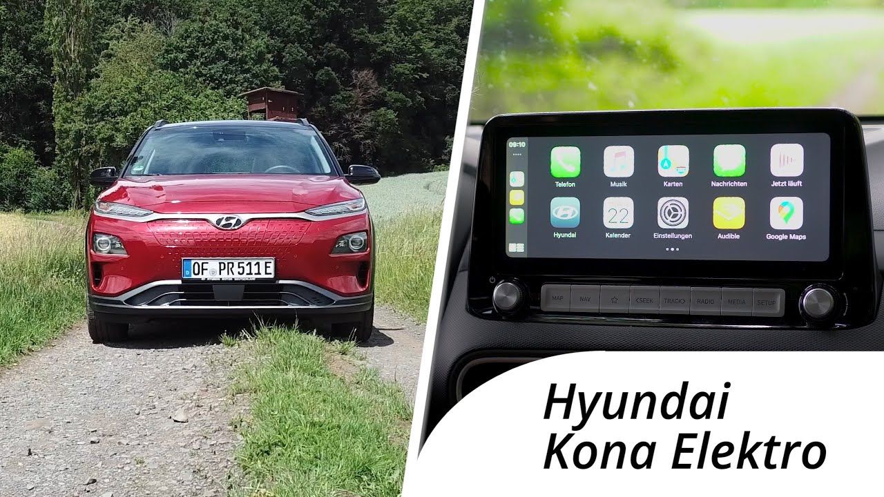 Hyundai Kona Elektro Navigation, Apple Car Play & Infotainment im Test