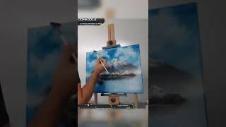 Mt  McKinley Bob Ross Replica Oil Painting oilpainting art paintingshorts shorts bobross