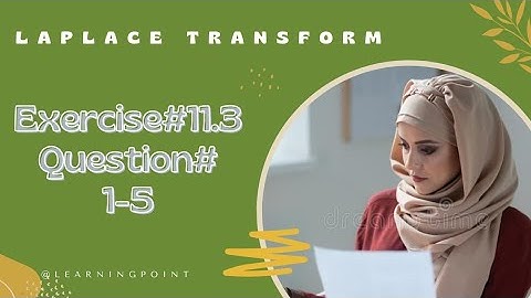 mathematical method SM Yusuf exercise#11.3 question#1-6 differential equation by laplace transform