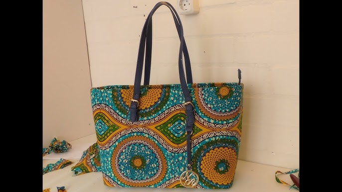 African wax origami bag, African Ankara origami tote bag, Japanese, origami,  wax