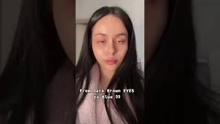 Looking At You Bui With Otaku Santorini Blue Blue Contacts Lenses