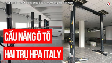 Cầu nâng ô tô 2 trụ HPA Ý cho gara nhà xưởng sửa chữa ô tô chuyên nghiệp