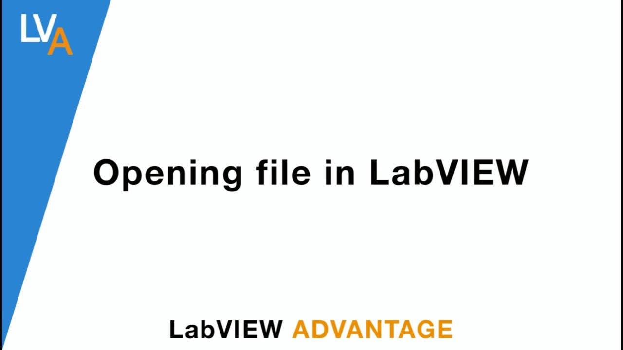 How to open file in LabVIEW - LabVIEW - YouTube