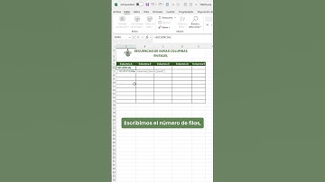SECUENCIA DE VARIAS COLUMNAS en EXCEL #excel