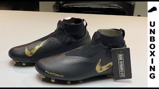 nike phantom vision academy black and gold