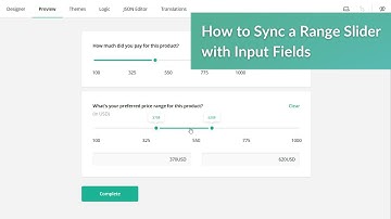 How to Sync a Range Slider with Input Fields | Custom Form Builder
