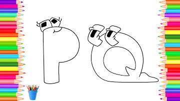 Alphabet Lore coloring pages  Drawing and coloring How to color Alphabet Lore  drawing and coloring