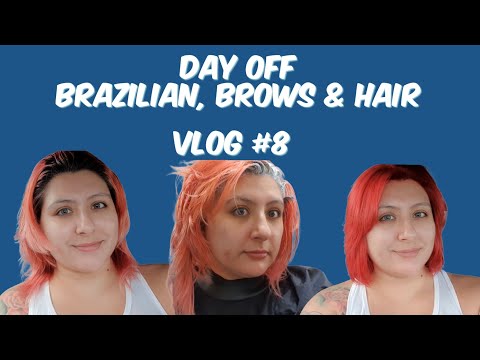 Day off / Hair Transformation, Brow Lamination & Brazilian Wax Vlog#8 #Vlog #RedHair #BrowLamination