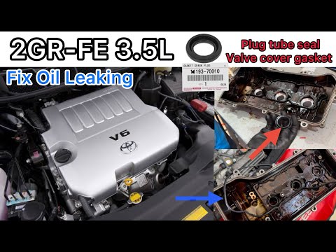 2GR-FE 3.5L Engine Spark Plugs Tube Seal And Valve Cover Gasket Replacement