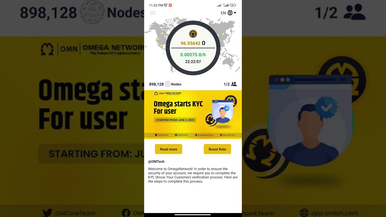 how to create omega wallet