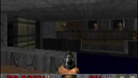 Doom II(DOS) MAP02:Underhalls-Pistol start/UV Max