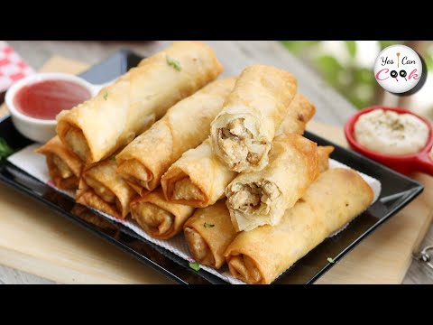 Malai Boti Spring Rolls Iftar/Eid Party Special Recipe by (YES I CAN COOK)