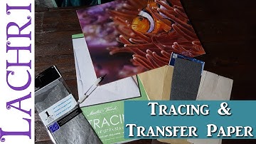How to use tracing and transfer paper - acrylic painting tips w/ Lachri