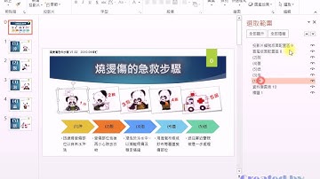 TQC PowerPoint 2013動態解題 - 201 燒燙傷急救步驟