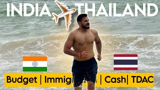 India to Thailand 2025 🇮🇳✈️ First Day in Bangkok | Visa, Flight &amp; Budget Travel