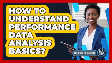 How To Understand Performance Data Analysis Basics?