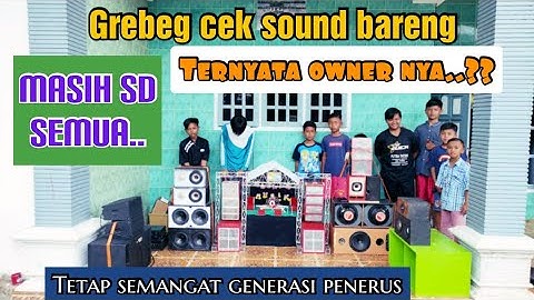 Waww... peserta nya masih pelajar SD semua cek sound bareng miniatur sound system ini