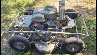 Remote controlled lawn mower DIY 4WD