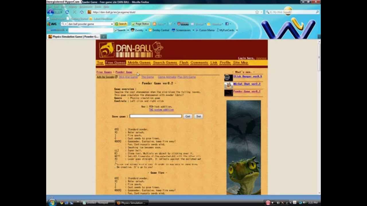 What you can make with DanBall Powder Game YouTube