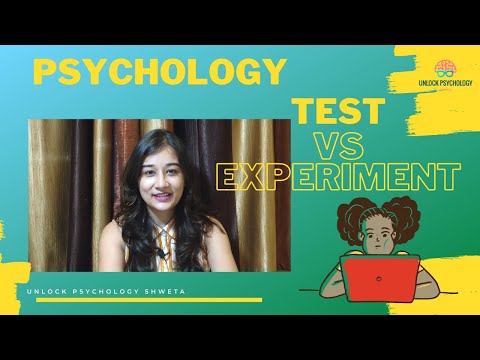 Видео: Difference Between Test And Experiment In Psychology